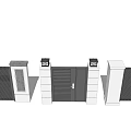 Various Modern Gate Designs With Metal Panels Stone Pillars And Top Lanterns