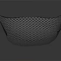 Stylish Wire Mesh Tray with Curved Shape for Home Organizing Use 3d model