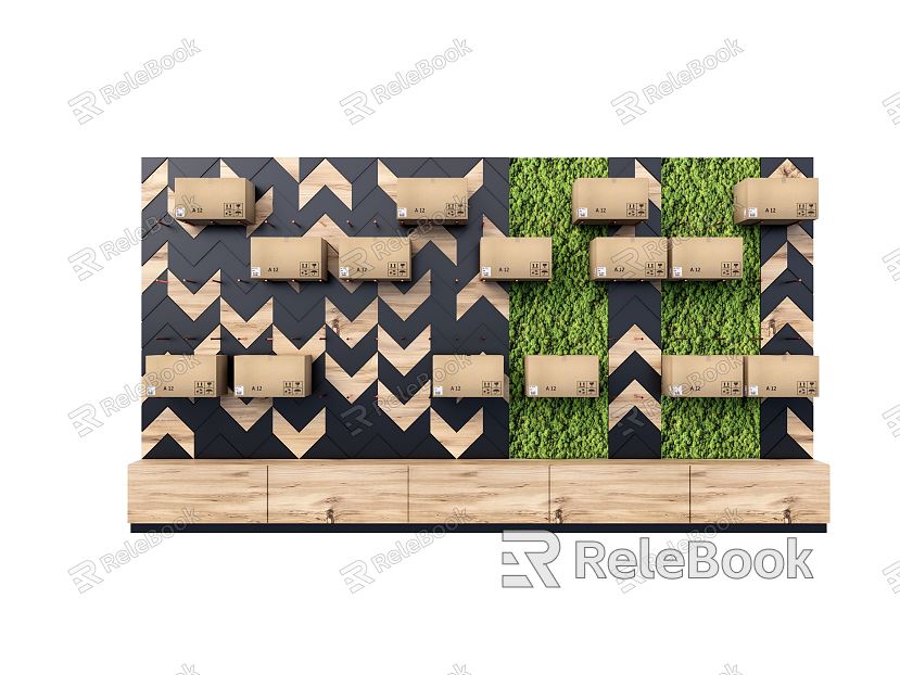 Modern Plant Wall Shelf model