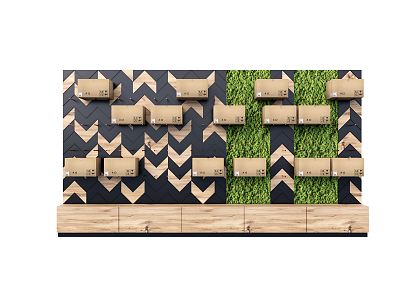 Modern Plant Wall Shelf model