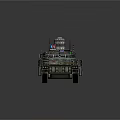 Military Armored Tank With Red Star Emblem Turret And Complex Equipment
