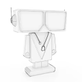 Smart Machine Medical Robot Assistant Featuring Dual Screens Stethoscope And Medical Data Displays