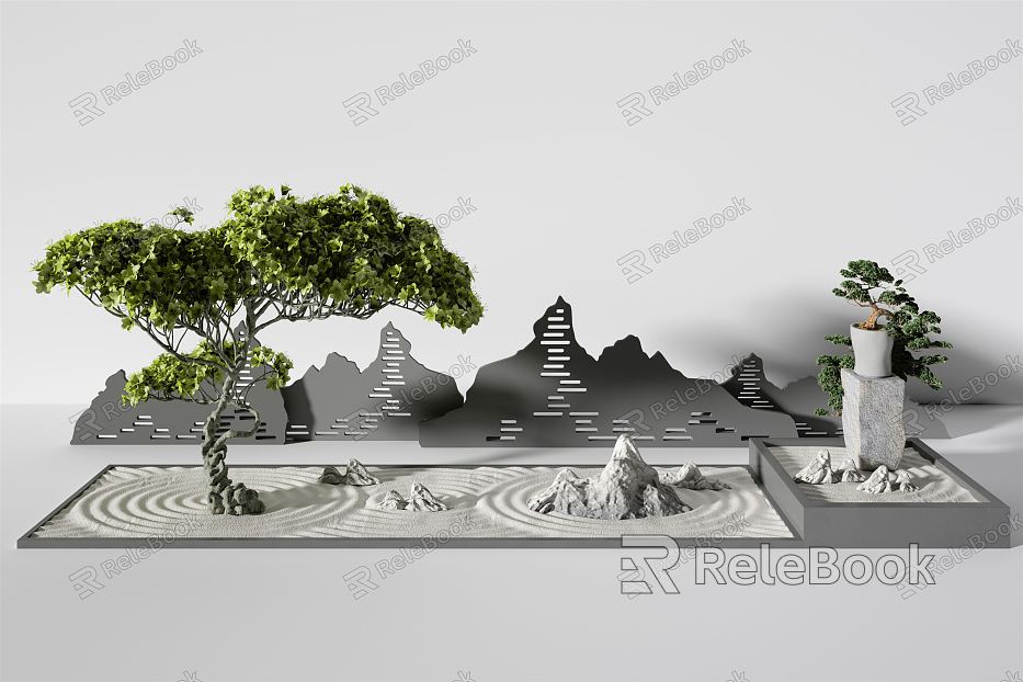 New Chinese landscape sketch model