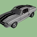 Gray Classic Sports Car With Two Door Design And Stylish Alloy Wheels