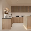 Modern Open Concept Living Dining Room With Wooden Ceiling Staircase And Recessed Lighting