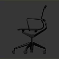 Ergonomic Black Office Chair with Mesh Back and Seat and Armrests on Swivel Wheels Base