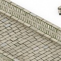 Surface of pavement stone steps 3d model