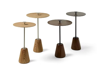Nordic Solid Wood Side Table Coffee Table Modern Simple Negotiation Table Small Round Table Sofa Corner Table Homestay Creative Small Coffee Table 3d model