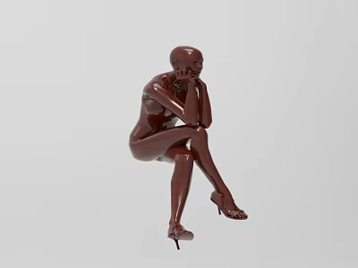 Decorative Characters Carving Modeling Solid Wood Carving Modeling 472 3d model