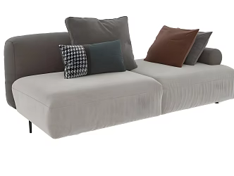 Modern Leisure Sofa Modern Leisure Sofa Living Room Sofa Double Sofa Simple Home Furniture Pillow 3d model