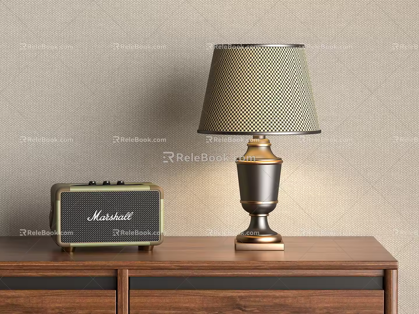 American Table Lamp 3d model