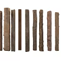 Various Natural Stone And Wood Textured Decorative Pieces For Decor