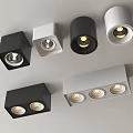 Modern downlight spotlight open downlight 3d model