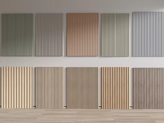 Modern wall panel wood veneer wall panel wall panel wall panel wall panel wood board 3d model