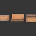 Vintage Wooden Furniture Collection With Chest Of Drawers Panel Cabinet And Bench