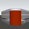 Modern Factory 3d model