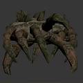 Animal Claw With Spiked Projections And Rough Textured Surface Design