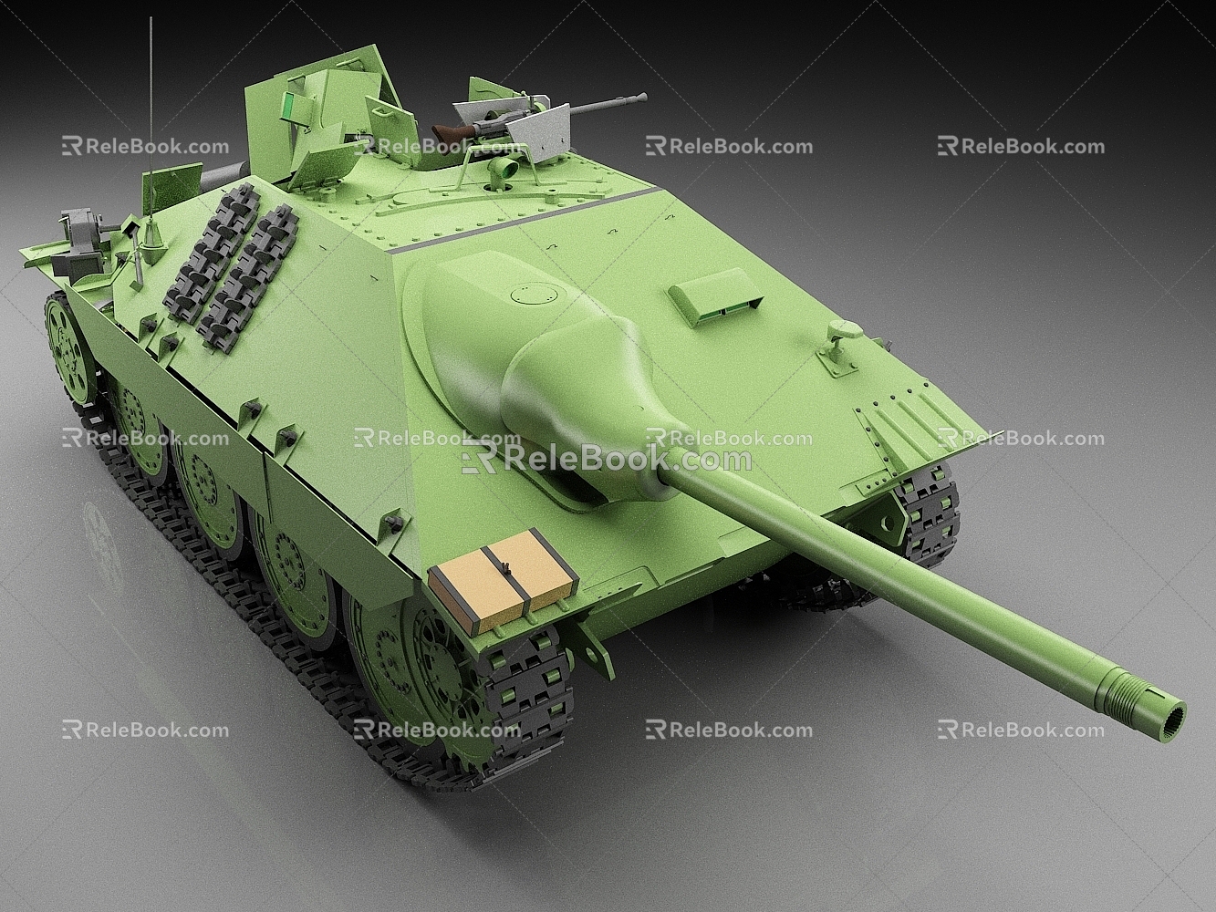 German Tank Tracker L Tank Destroyer 38t Old Tank World War II Tank 3d model