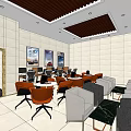 Car Dealership Reception Area With Luxury Sports Cars And Showroom Interior