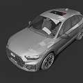 Audi Silver Modern SUV With Sleek Exterior Design Alloy Wheels And LED Headlights