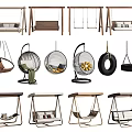 Various Stylish Hammock Chairs With Wooden Metal Frames And Comfortable Cushions