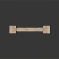 Classical Carved Stone Sculpture Featuring Symmetrical Floral Patterns And Decorative Columns