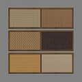 Wall Paneling With Different Textured Patterns And Color Options For Decorative Interior Design 3d model