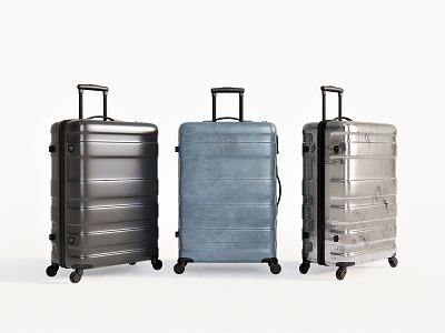 Modern luggage trolley case trailer space box model