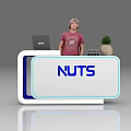 Reception Desk Front Desk Information Desk Information Desk Bar Table Exhibition Front Desk Bar 3d model