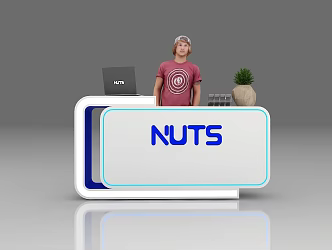 Reception Desk Front Desk Information Desk Information Desk Bar Table Exhibition Front Desk Bar 3d model