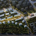 Aerial Planning of Residential Community With Greenery Roads and Facilities