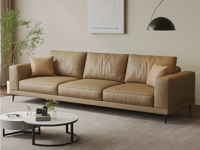 Modern Three-Seat Sofa 3d model