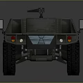 Armored Military Utility Vehicle With Off Road Tires And Roof Equipment