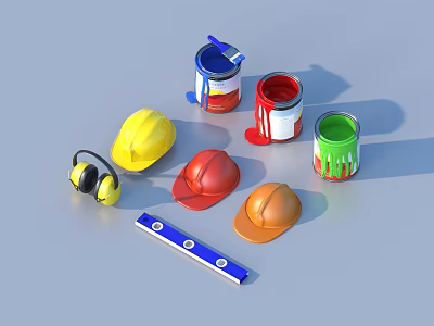 hardware tools hardware parts 3d model