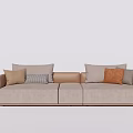 Modern Multiplayer Sofa Simple Multiplayer Sofa 3d model