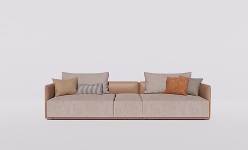 Modern Multiplayer Sofa Simple Multiplayer Sofa 3d model