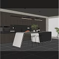 Modern Bar Counter Area With Wooden Cabinets Pendant Lights And Gold Stools Displaying Fruit