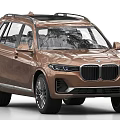Brown SUV With Sleek Body Design Double Kidney Grille And Alloy Wheels