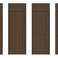 Four Modern Wooden Hinged Doors With Different Panel Designs For Home Interior