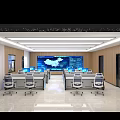 modern command center science and technology command center 3d model