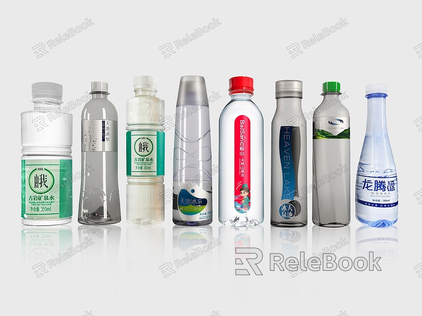 Mineral Water Drinking Water Pure Water Bottled Water Beverage Bottle Glass Bottle Plastic Bottle Soda Water Drink model