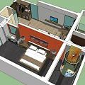 Hotel Room With Ocean View Sunset Twin Beds Ceiling Fan And Bathroom Amenities