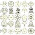 European-style carved 3d model