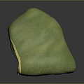 Green Textured Hood With Light Trim And Dark Interior Clothing Accessory
