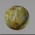 Vibrant Colorful Sphere Displaying Glossy Multicolored Surface With Intricate Textured Patterns