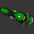 Green And Black Suzuki Sport Motorcycle With Sleek Design And Aerodynamic Body