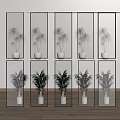 Glass screen glass partition 3d model