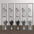 Glass screen glass partition 3d model