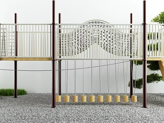 Modern Amusement Equipment Courtyard Playground 3d model