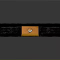 Black Heavy Duty Road Barrier With Orange Reflective Stripes For Traffic Safety